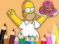 Játék Kifestőkönyv: Simpson Donut  online