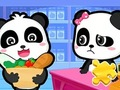 Játék Jigsaw Puzzle: Baby Panda szupermarket  online