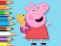 Játék Kifestőkönyv: Peppa játékmackóval  online