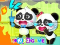 Játék Jigsaw puzzle: Baby Panda tűzijáték online