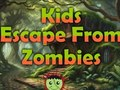 Játék A gyerekek menekülnek a zombik elől  online