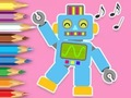 Játék Kifestőkönyv: Robot tánc  online