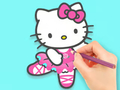 Játék Kifestőkönyv: Hello Kitty Dancing  online