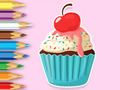 Játék Kifestőkönyv: Apple Cupcake  online