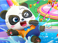 Játék Jigsaw puzzle: Baby Panda Water Park online