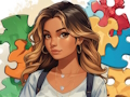 Játék Csúszó anime puzzle  online