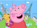 Játék Jigsaw puzzle: Peppa utazik körül online