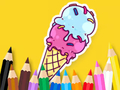 Játék Kifestőkönyv: Cool Ice Cream  online