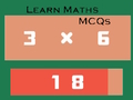 Játék Tanuljon matematikai MCQ-kat  online
