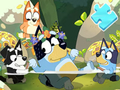 Játék Jigsaw puzzle: Bluey Pool Spa online