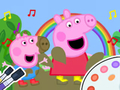 Játék Kifestőkönyv: Peppa Pig Muddy Vicces  online