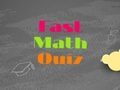Játék Gyors matematikai kvíz  online