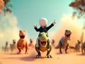 Játék Stickman: Dinoszaurusz aréna  online