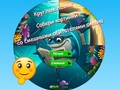 Játék Kerek kirakós Gyűjts képeket vicces óceánlakókról  online