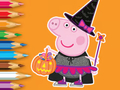 Játék Kifestőkönyv: Peppa Pig Halloween  online