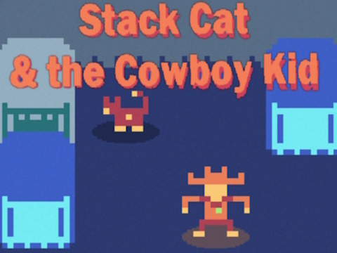 Játék Stack macska és a cowboy gyerek online