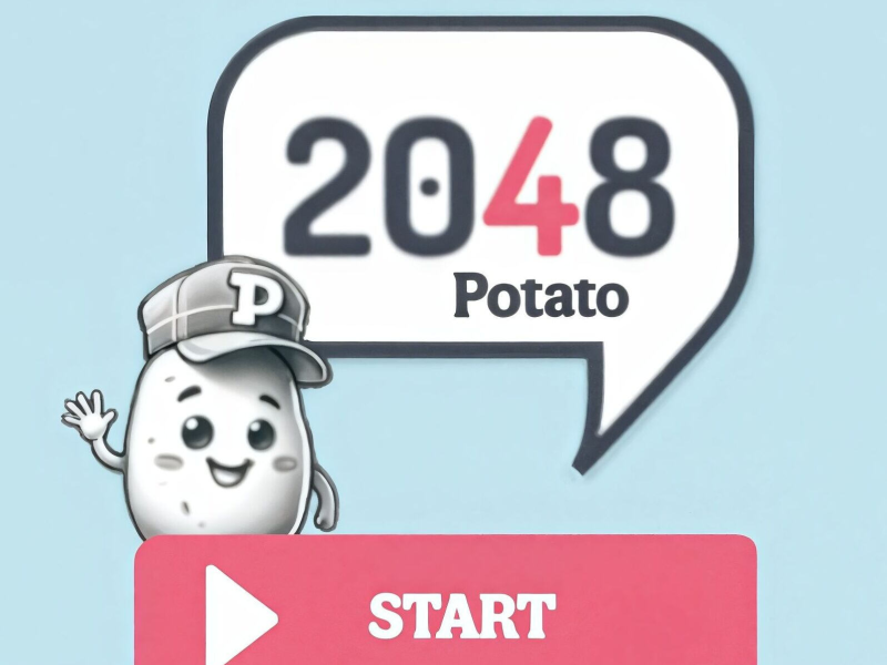 Játék 2048 Burgonya  online