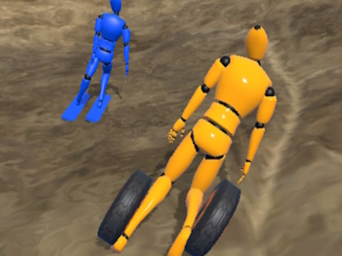 Játék Ragdoll Racing: Extreme Lownhill online