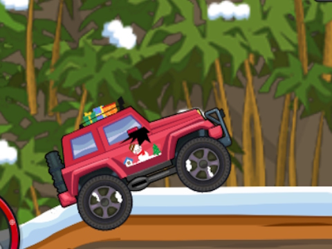 Játék Hill Climb Racing: Karácsonyi teherautó -átalakítás online