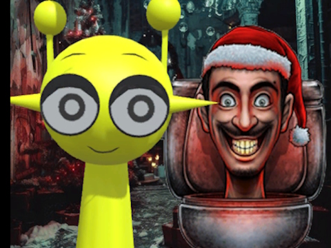 Játék Sprunki a Backrooms Christmas Skibidiben  online