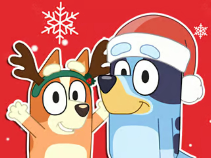 Játék Jigsaw Puzzle: Bluey karácsonyi ajándék  online