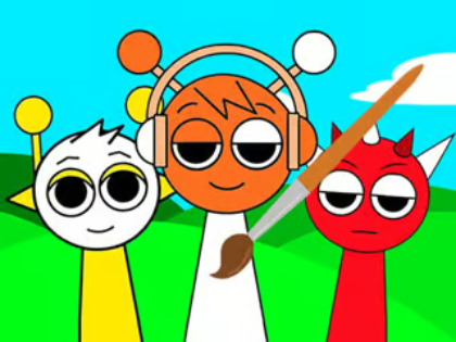 Játék Kifestőkönyv: Sprunki Friends  online