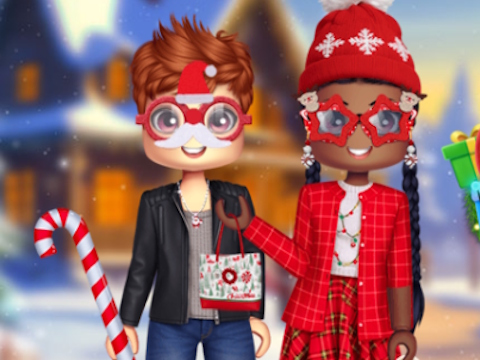 Játék Roblox karácsonyi ruha  online