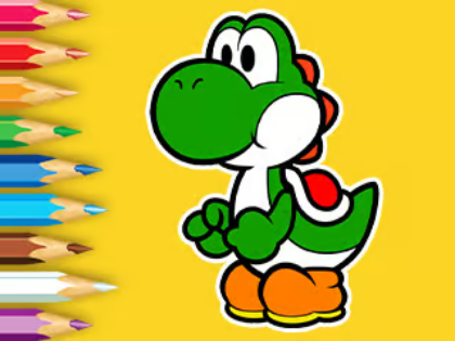 Játék Kifestőkönyv: Yoshi Fishing Day  online
