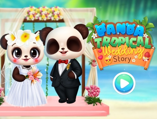 Játék Panda trópusi esküvői történet  online