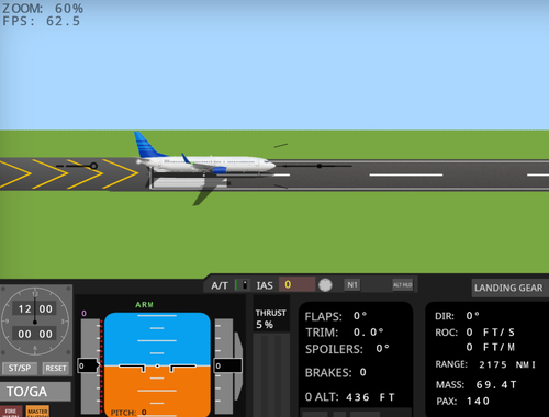 Játék Flight Simulator 737-800 online