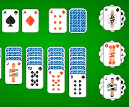 Játék Klondike Solitaire 4 öltöny  online