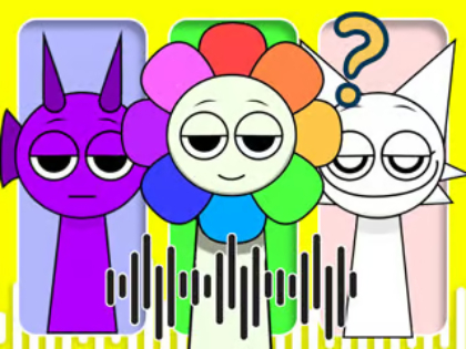 Játék Gyerekkvíz: Sprunki Incredibox Voice Riddle  online