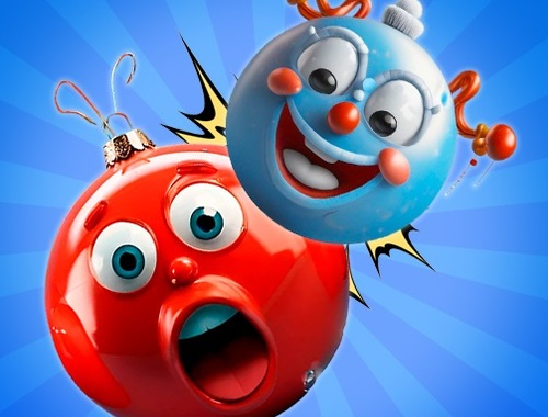 Játék Merge Balls újévi játékok 3D-ben!  online