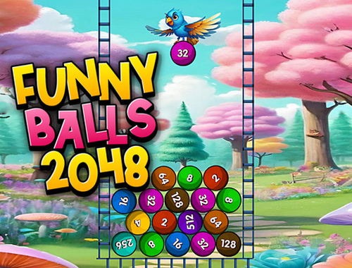 Játék Vicces labdák 2048  online