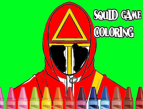 Játék Squid játék színezés  online