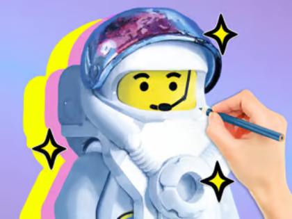 Játék Kifestőkönyv: LEGO Astronaut  online