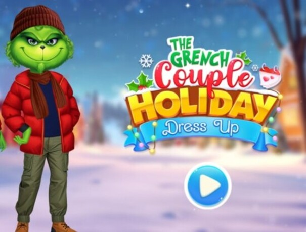 Játék A Grinch pár ünnepi öltözéke  online