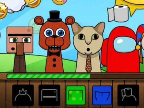 Játék Sprunki: Szörnyek  online