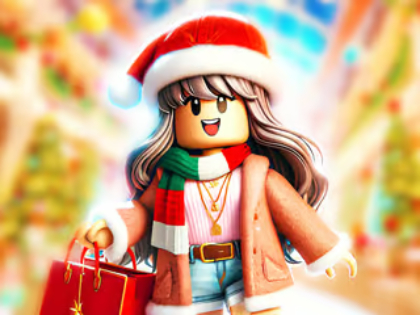 Játék Jigsaw puzzle: roblox karácsonyi bevásárlóközpont online