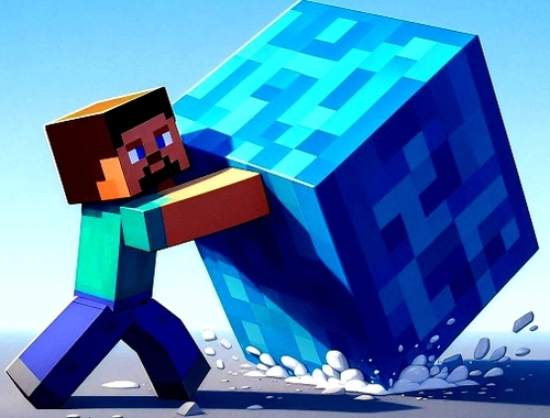 Játék MineBlocks 3D labirintus  online