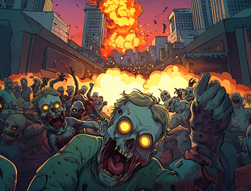 Játék Zombi ostrom. io  online