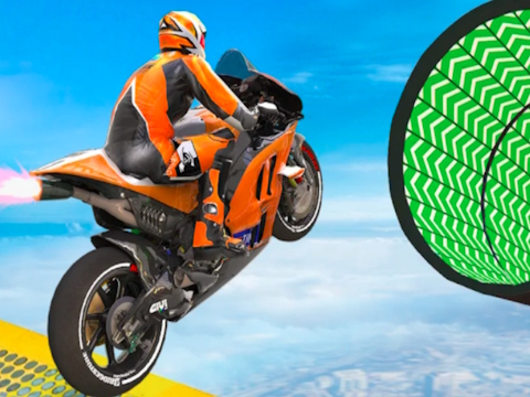 Játék Moto kaszkadőr verseny online