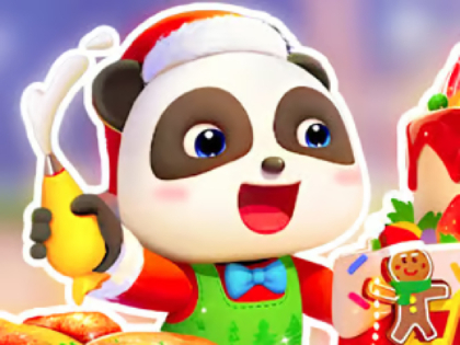 Játék Jigsaw puzzle: Baby Panda Christmas Chef online