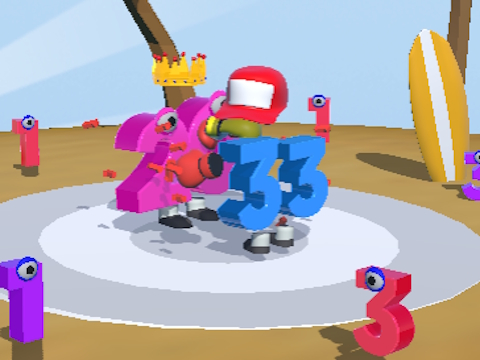 Játék Szám Run 3D  online