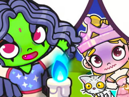 Játék Jigsaw puzzle: Elphaba és Glinda  online