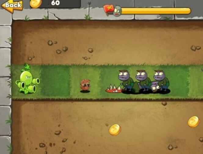 Játék Mutáns növények vs zombi  online
