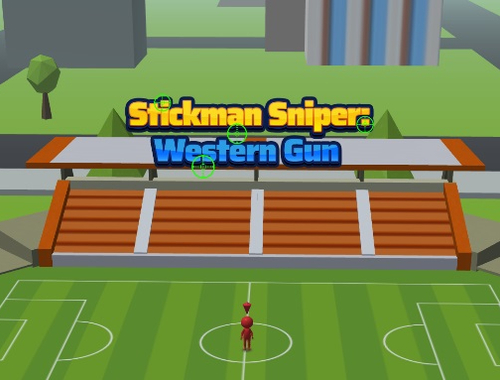Játék Stickman mesterlövész nyugati pisztoly  online