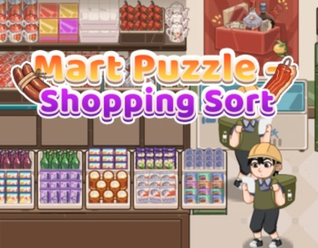 Játék Mart puzzle bevásárló rendezés  online