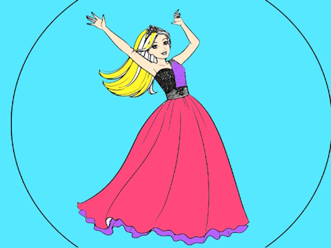 Játék Barbie kifestőkönyvek  online