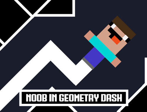 Játék Noob a geometriai kötőjelben  online